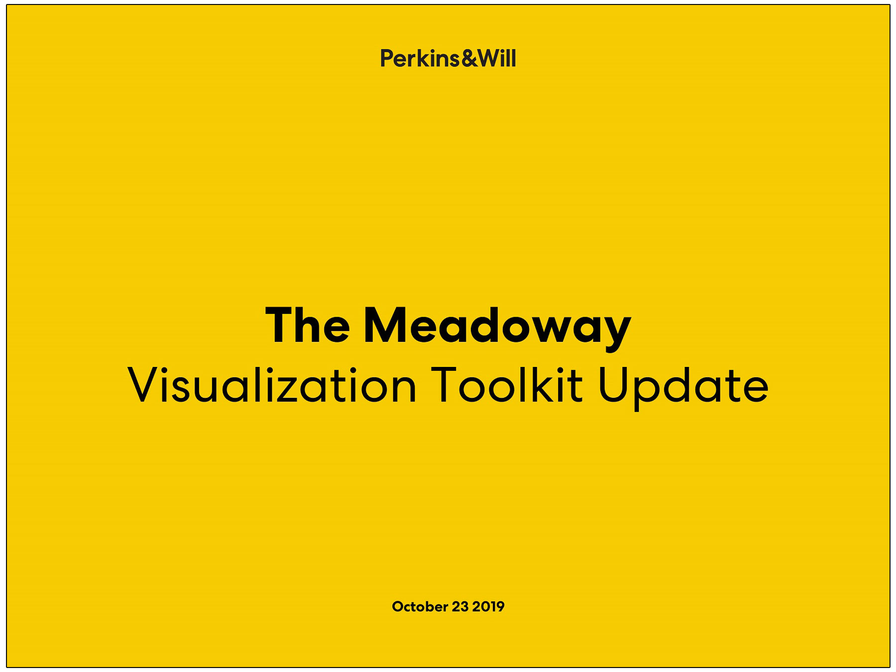 cover page of Meadoway visualization toolkit update presentation
