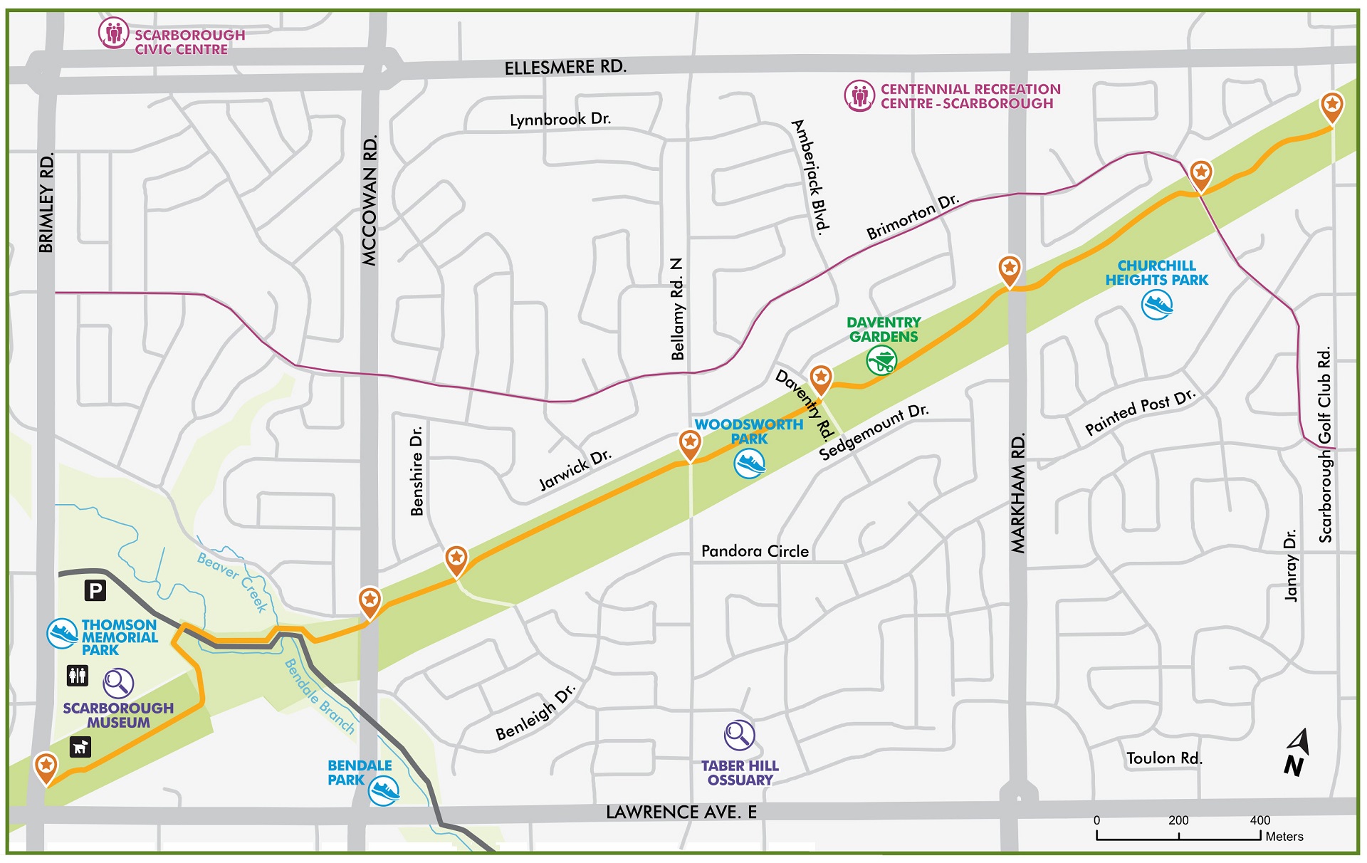 Public Access Map The Meadoway